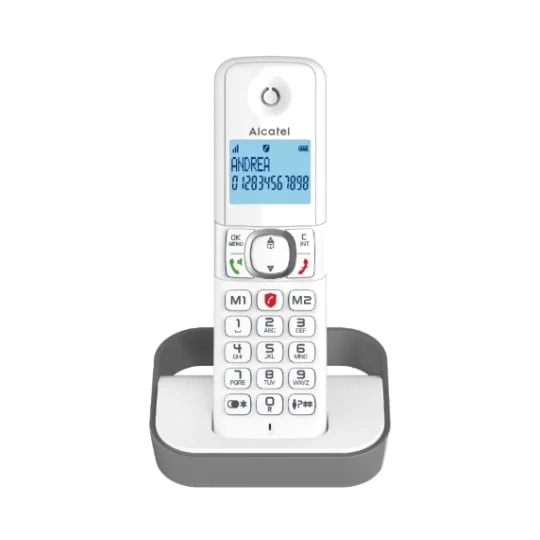 Téléphone fixe sans fil sans répondeur F860 - Solo - Gris