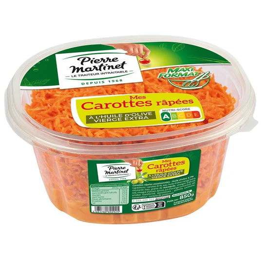 Carottes râpées à l'huile d'olive