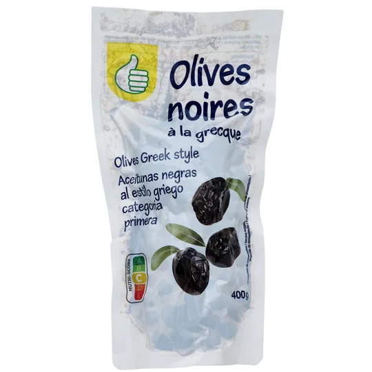 Olives noires à la grecque en sachet