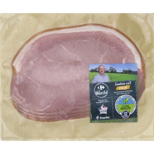 Jambon cuit fumé
