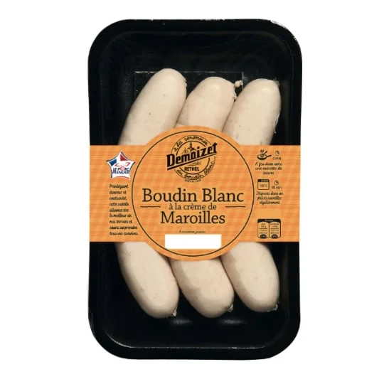 Boudin blanc à la crème de Maroilles
