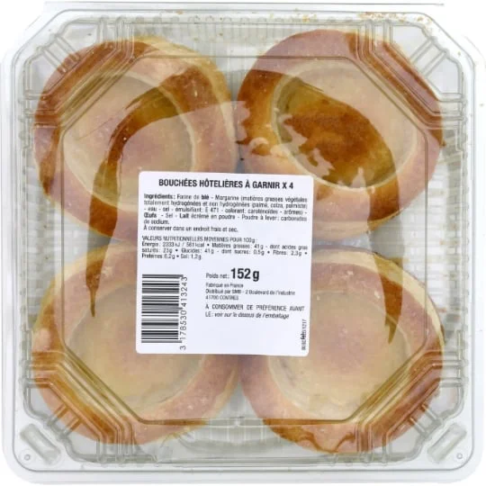 Bouchées hôtelières à garnir