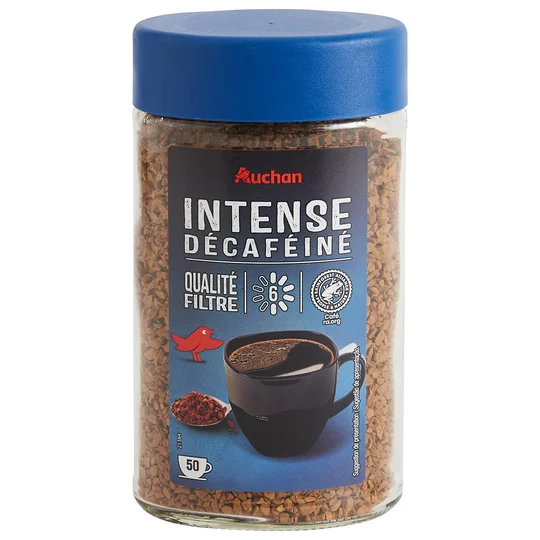 Café soluble intense décaféiné intensité 6