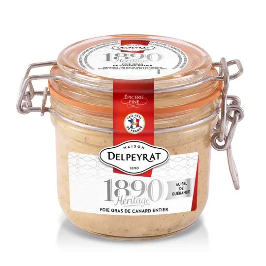 Foie Gras de canard entier au sel de Guérande - Bocal