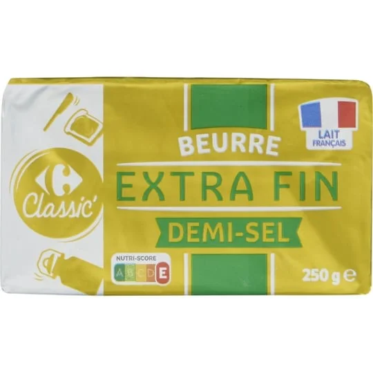 Beurre extra fin demi-sel