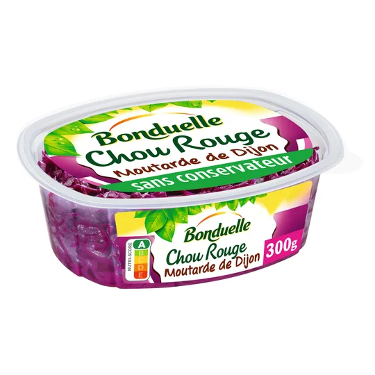 Salade de choux rouge à la moutarde de Dijon