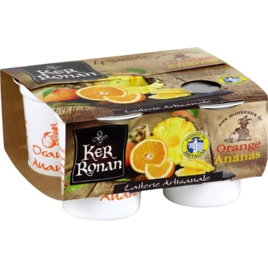 Yaourt orange ananas