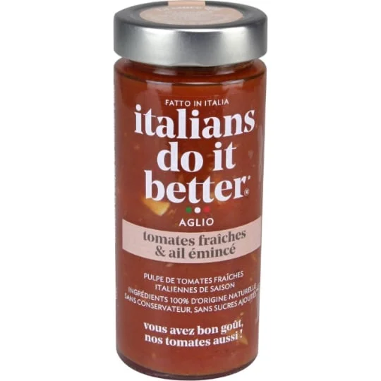 Sauce tomate ail émincé