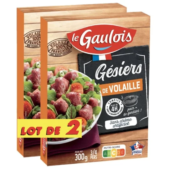 Gésiers de volaille confits