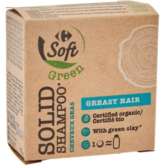 Shampoing solide cheveux gras