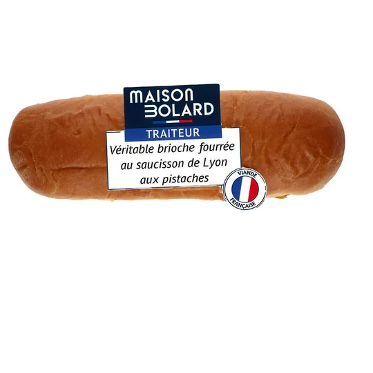 Brioche fourré au saucisson supérieur et aux pistaches