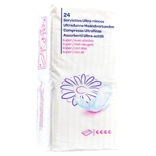 Serviettes hygiéniques super