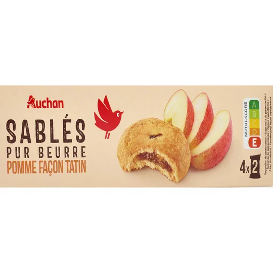 Biscuits sablés saveur pommes caramélisées