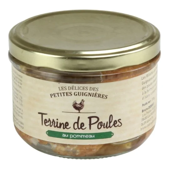 Terrine de poules au pommeau