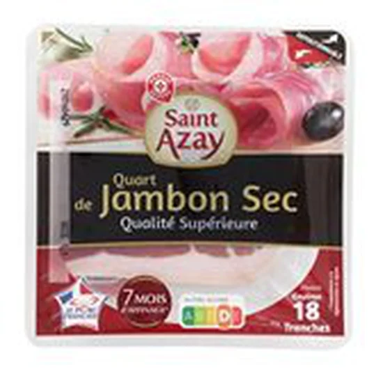 Quart de jambon sec Saint Azay 18 tranches