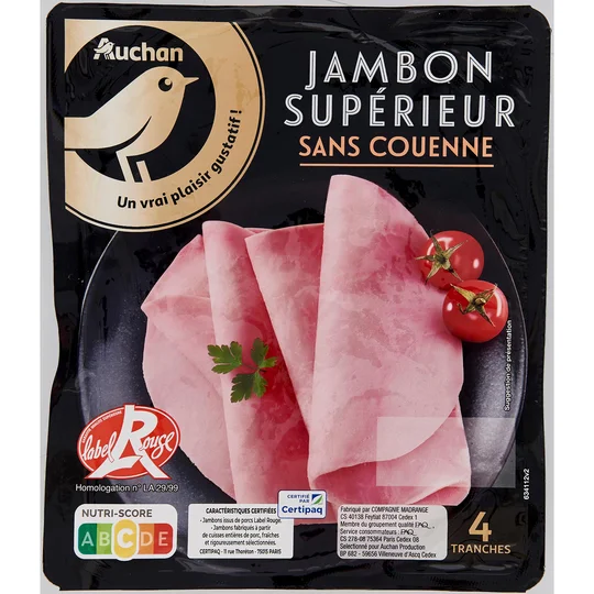 Jambon supérieur label rouge