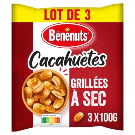 Cacahuètes grillées à sec