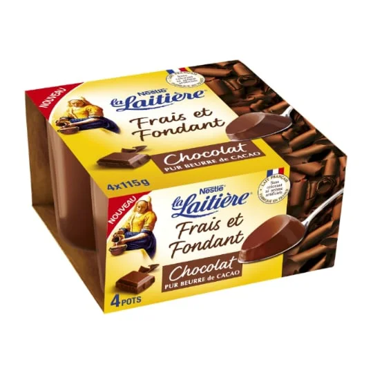 Crème dessert chocolat frais et fondant