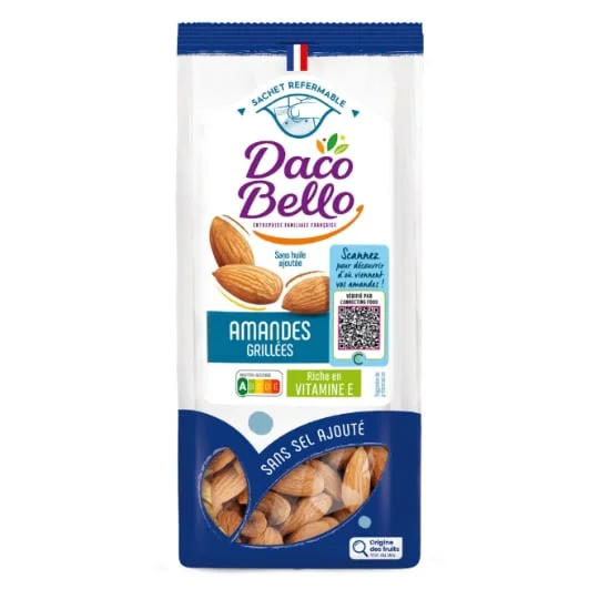 Amandes grillées sans sel ajouté