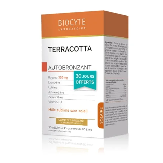 Complément alimentaire Terracotta autobronzant, hâle sublimé