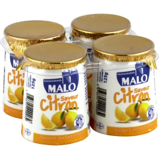 Yaourt lait entier citron