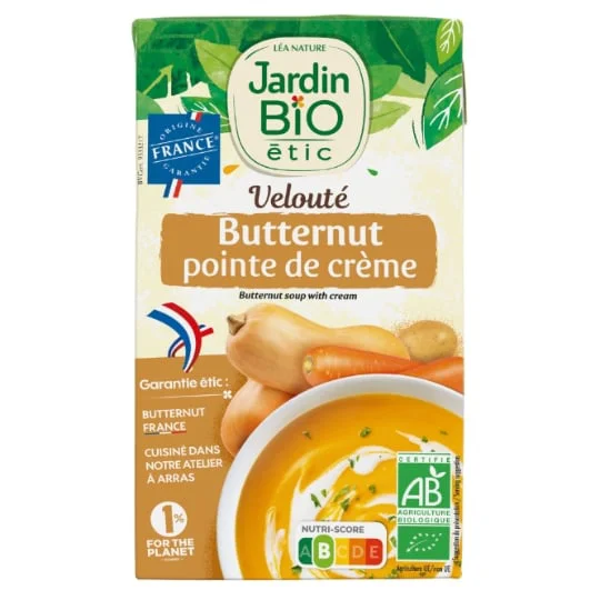 Velouté butternut pointe de crème Bio