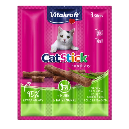 Sticks Poulet Et Herbe À Chat - Cat Stick Mini