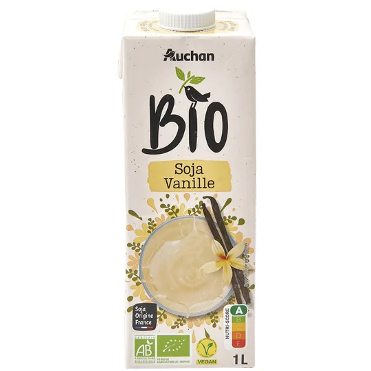 Boisson au soja saveur vanille