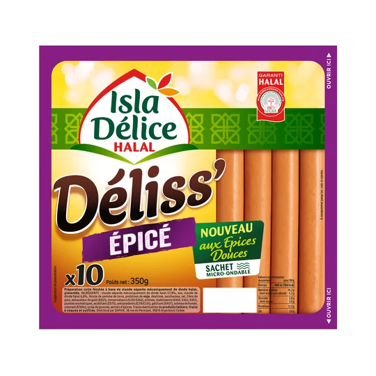Déliss Saucisses orientales épicées halal