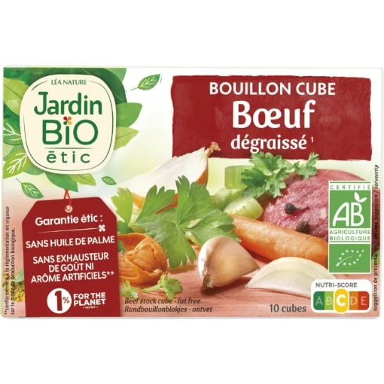 Bouillons de cubes boeuf Bio