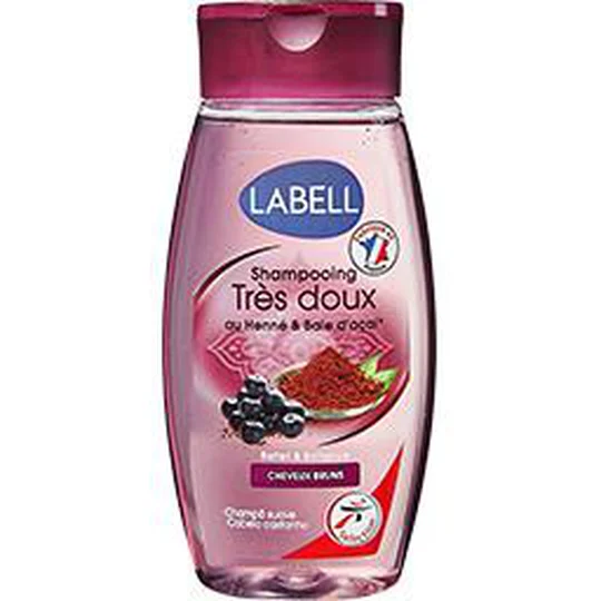 Shampooing très doux au henné & baie d'açaï, cheveux bruns