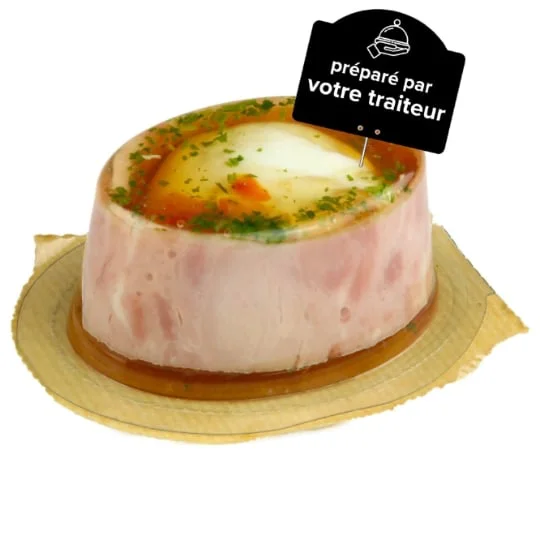 Aspic Oeuf mollet jambon