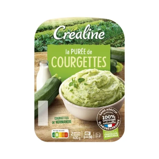 Purée fraîche de courgettes