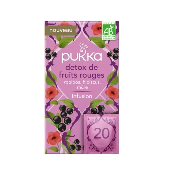 Infusion detox de fruits rouges, bio