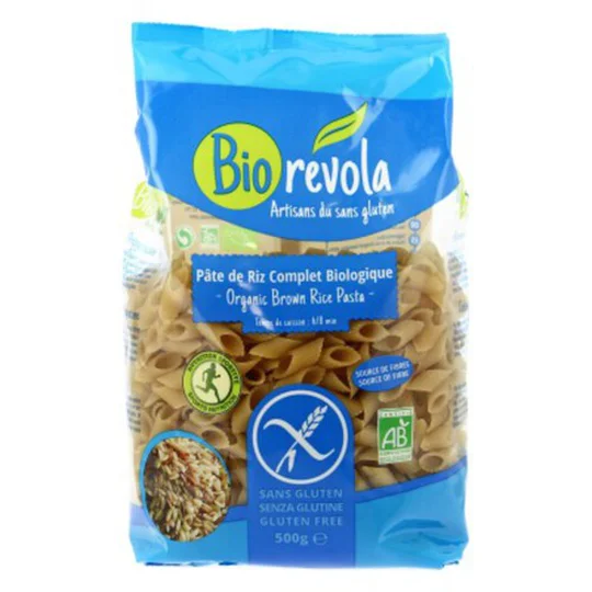 Penne Au Riz Complet Sans Gluten Bio