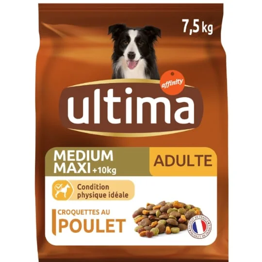 Croquettes pour chien medium maxi au poulet