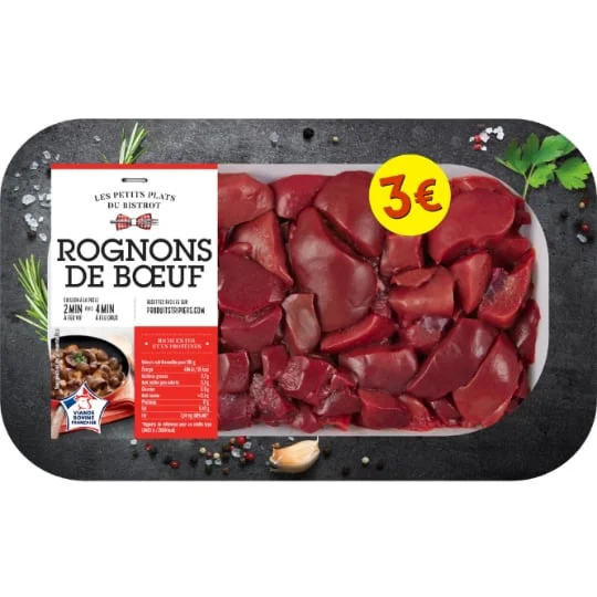 Rognons de boeuf en dés