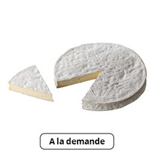 Fromage à pâte molle, à croûte fleurie, au lait de vache