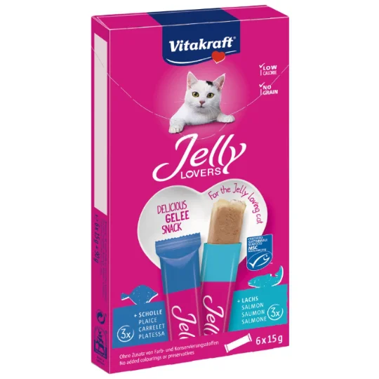 Aliments pour chat saumon et carrelet