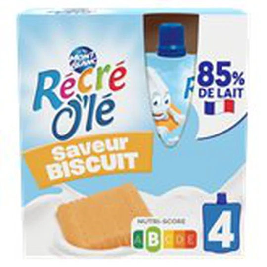 Gouter laitier Recre O'le Gourdes saveur biscuit