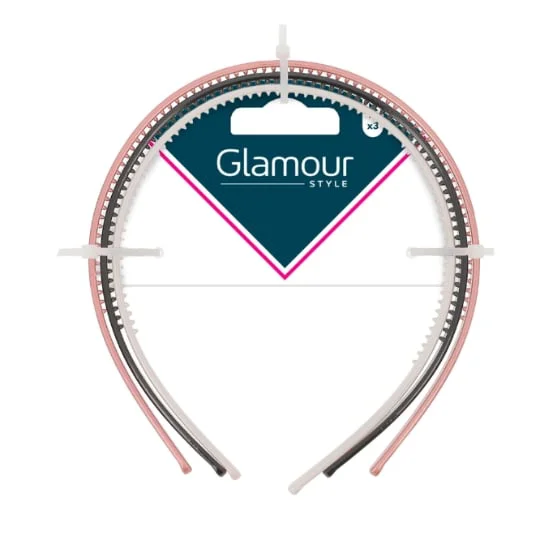 Serre Tête Blanc Rose Gris