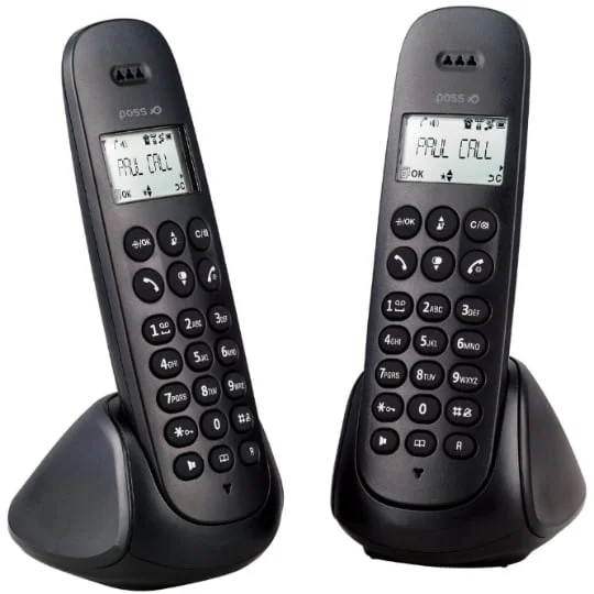 Téléphone fixe sans fil Duo PSDP130D - Noir