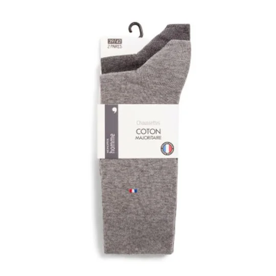 Lot De 2 Paires De Chaussettes Unies