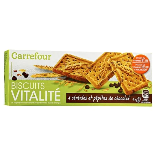 Biscuits 4 céréales et pépites de choco