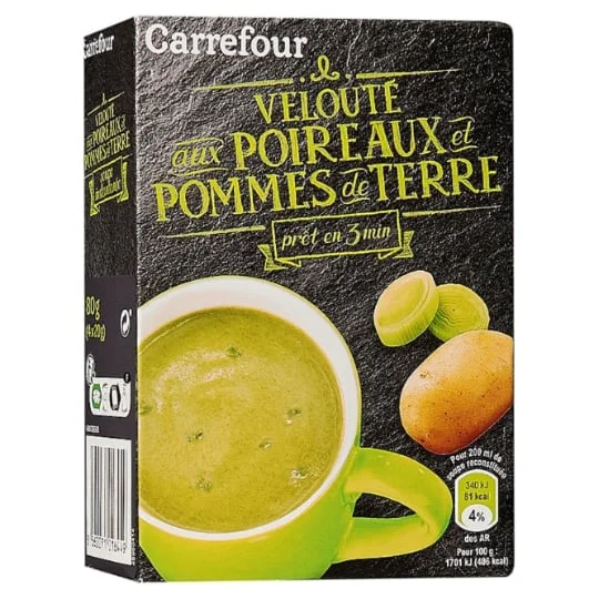 Soupe déshydratée poireaux et pommes de terre