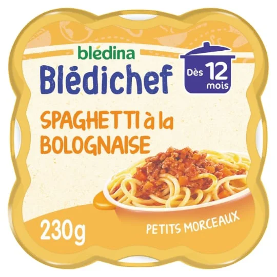 Plat bébé spaghetti à la bolognaise - dès 12 mois