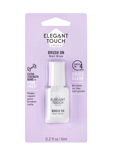 Elégant Touch Brush On Nail Glue Colle Faux Ongles Pinceau