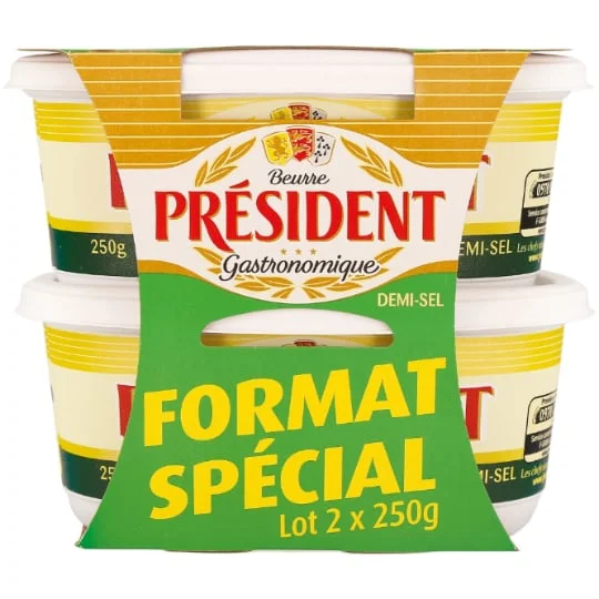 Beurre gastronomique demi-sel