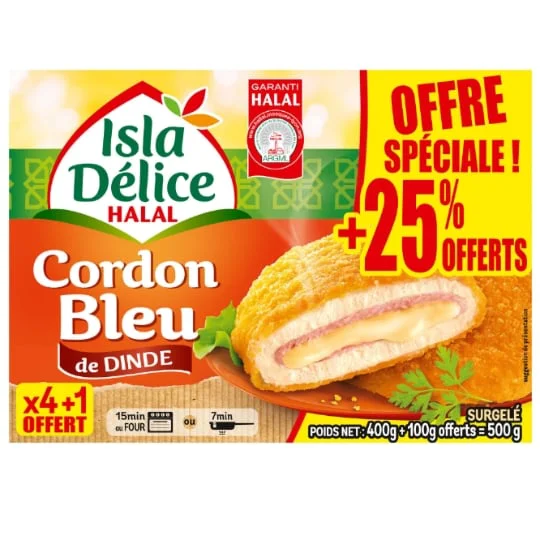 Cordon bleu de dinde halal
