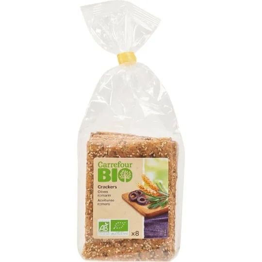 Crackers bio olive romarin